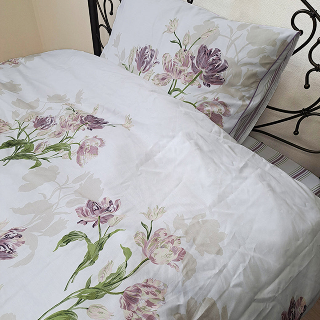 【新品・未使用品】Laura Ashley  布団カバー　シングル シングル】カミール柄 掛け布団カバー（ベッド・寝具） | LAURA