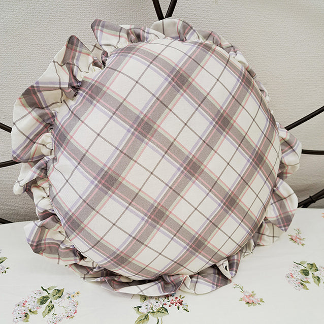 【LAURA ASHLEY】ローズモア　クッション　直径38cm（メーカー希望小売価格￥8,690税込）
