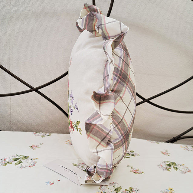【LAURA ASHLEY】ローズモア　クッション　直径38cm（メーカー希望小売価格￥8,690税込）