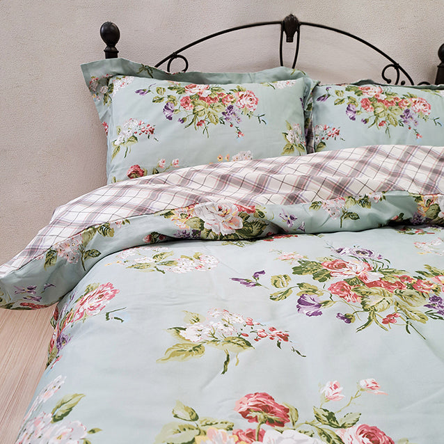 【LAURA ASHLEY】ローズモア　掛け布団カバー　ダブル　190cm X 210cm（メーカー希望小売価格￥31,377税込）