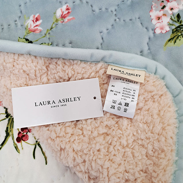 【LAURA ASHLEY】ローズモア　ブランケット　140cm X 200cm（メーカー希望小売価格￥14,300税込）