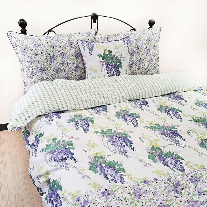 【LAURA　ASHLEY】ウィステリア　掛け布団カバー　ダブル　190cm X 210cm（メーカー希望小売価格￥29,480税込）