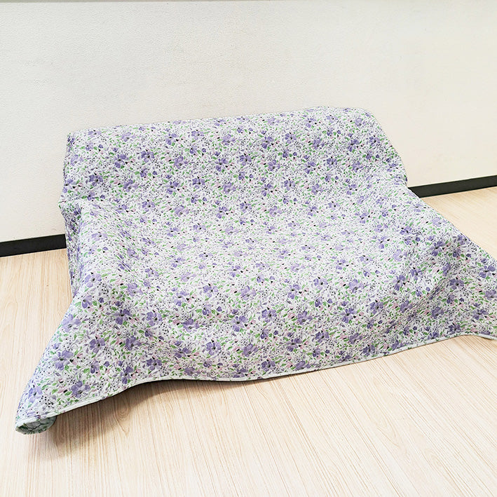 【LAURA　ASHLEY】ウィステリア　キルトマルチカバー　M　190cm X 190cm（メーカー希望小売価格￥35,750税込）
