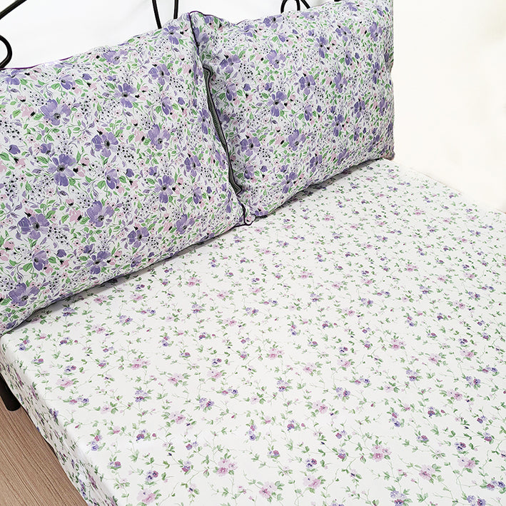 【LAURA　ASHLEY】ウィステリア　フィッティドシーツ　シングル　100cm X 200cm（メーカー希望小売価格￥17,490税込）