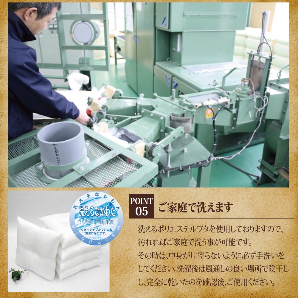 【ヌード座布団50個セット(55×59cm)】クッション ヌードクッション クッション中身  シートクッション 洗える座布団 ※法人様限定販売