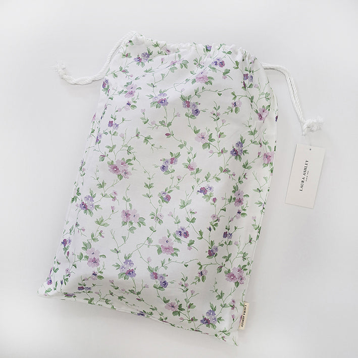 【LAURA　ASHLEY】ウィステリア　フィッティドシーツ　セミダブル　120cm X 200cm（メーカー希望小売価格￥18.920税込）