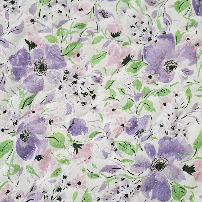 【LAURA　ASHLEY】ウィステリア　キルトマルチカバー　M　190cm X 190cm（メーカー希望小売価格￥35,750税込）