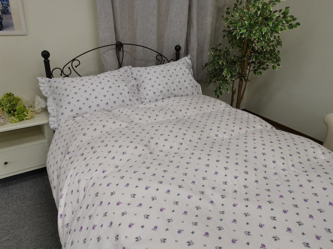 LAURA ASHLEY　【シングル】ストックス　コットン100%　サテン　掛けふとんカバー　　　　　　　　　　　(メーカー希望小売価格 ￥17,490)