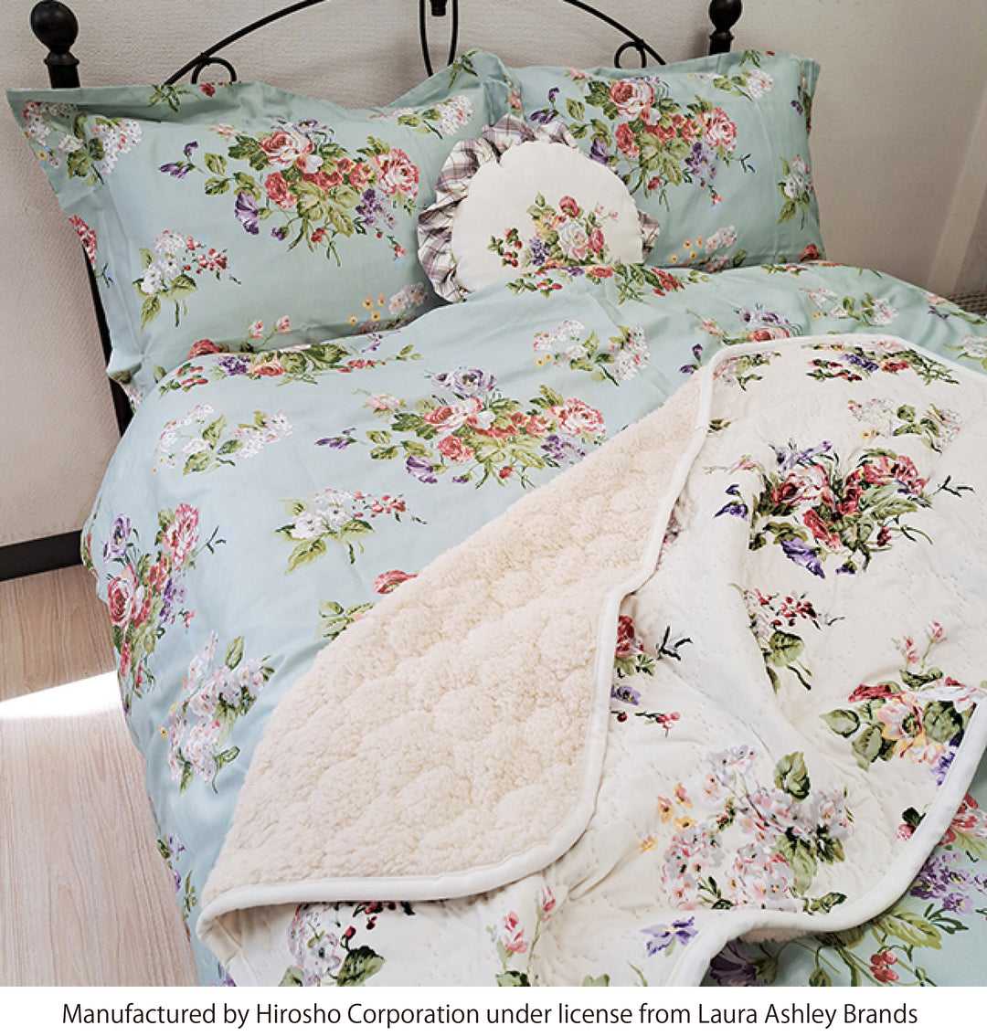 幻の品《エリン》LAURA ASHLEY 花柄フリース 毛布 140×200