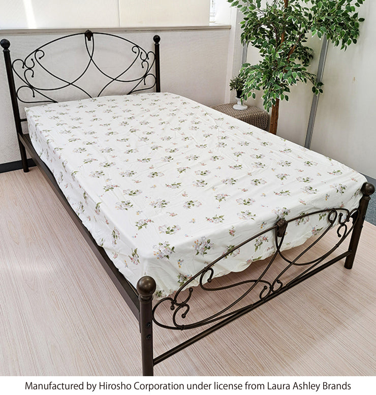 【LAURA ASHLEY】ローズモア　フィッティドシーツ　シングル　100cm X 200cm（メーカー希望小売価格￥17,589税込）