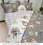 【LAURA ASHLEY】ローズモア　キルトマルチカバー　S　130cm X 190cm（メーカー希望小売価格￥25,685税込）
