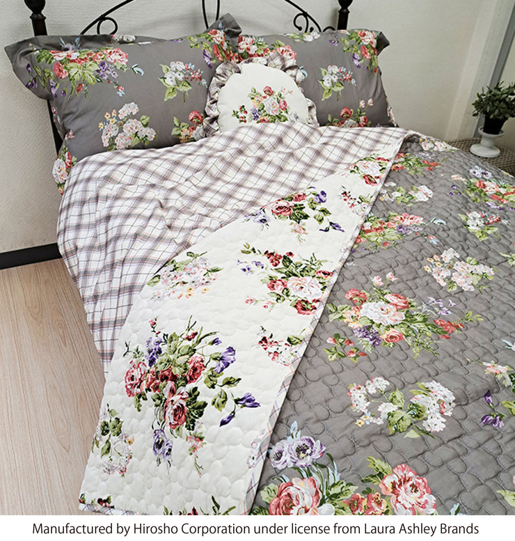 【LAURA ASHLEY】ローズモア　キルトマルチカバー　S　130cm X 190cm（メーカー希望小売価格￥25,685税込）