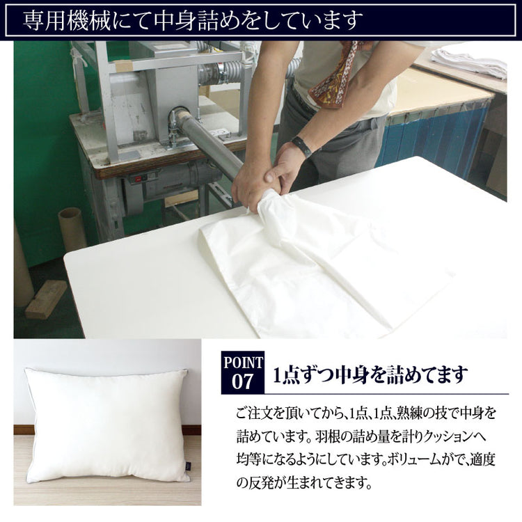 返品保証】【機能クッションブランドandmore®】ダウンクッション